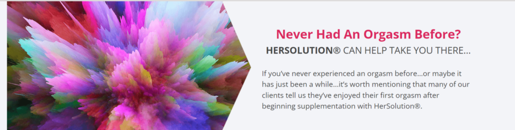Never had an orgasm before - hersolution