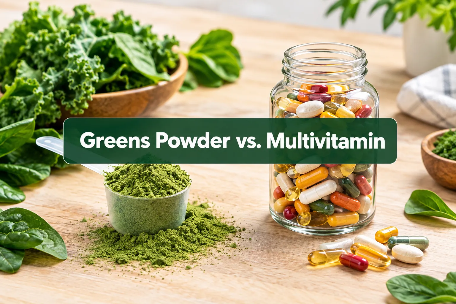 Greens Powder vs. Multivitamin: Which Should You Choose?